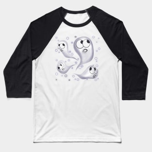 Ghosts & Glowing Dots Baseball T-Shirt